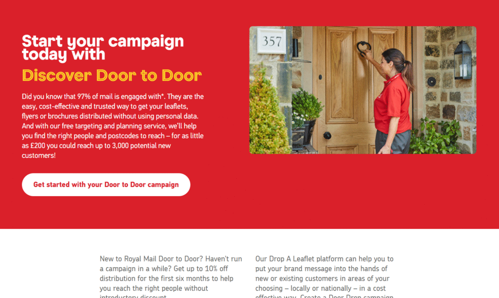 Get More Mobile Valeting Customers - Royal Mail Flyer Distribution Example